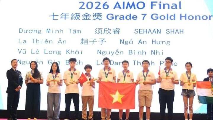 Vietnamese students shine at AIMO 2026 international finals