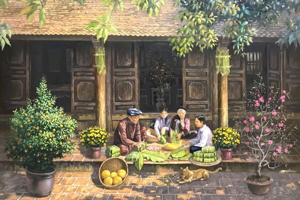 Artist with burning passion for Tonkin villages