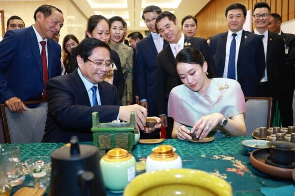 Vietnamese, Thai Prime Ministers contemplate handicraft products