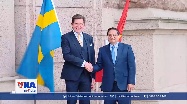 Thủ tướng hội kiến Chủ tịch Quốc hội Thụy Điển