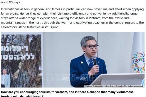 “Kết nối Đông – Tây”, Việt Nam - Israel cùng bước đi trên hành trình mới