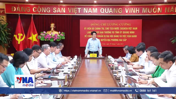 Chủ tịch nước Lương Cường làm việc với tỉnh Quảng Ninh