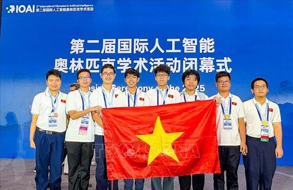 Việt Nam trong nhóm 4 quốc gia, vùng lãnh thổ đạt thành tích cao nhất tại Olympic Trí tuệ nhân tạo quốc tế