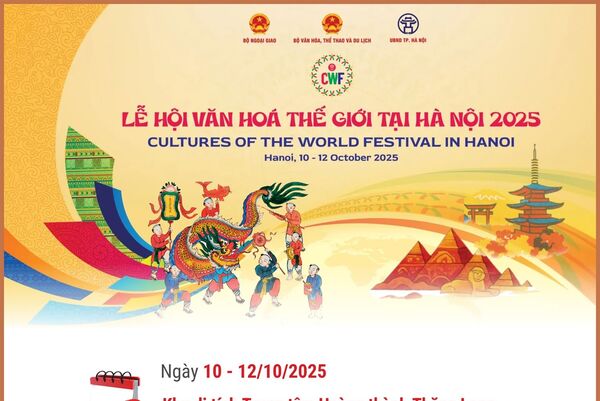“Lễ hội Văn hóa Thế giới tại Hà Nội” lần thứ nhất diễn ra từ ngày 10 - 12/10/2025