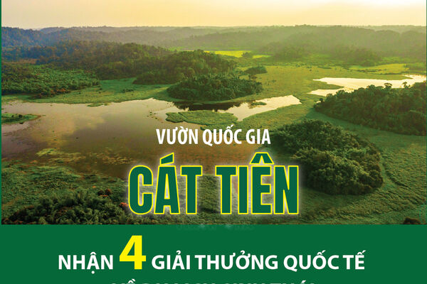 Vườn quốc gia Cát Tiên nhận 4 giải thưởng quốc tế về du lịch sinh thái