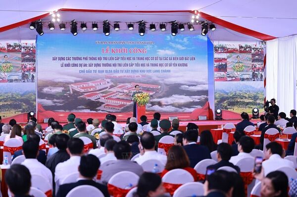 PM attends groundbreaking ceremony for Inter-level boarding schools