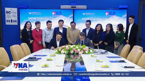 VNA Media ký kết hợp tác với VinUni - CAS