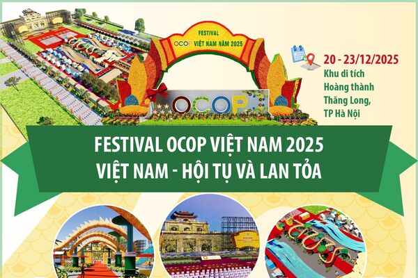Festival OCOP Việt Nam 2025: Việt Nam - Hội tụ và lan tỏa