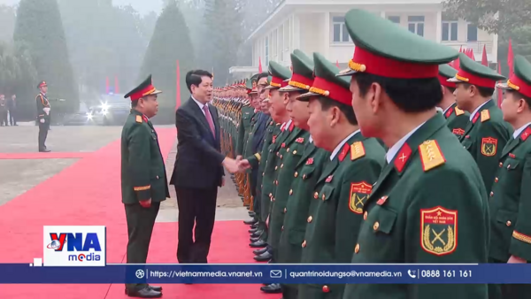 Chủ tịch nước thăm, chúc Tết Sư đoàn 316 và Quân khu 2