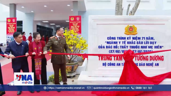 Bộ Công an khánh thành hai công trình an sinh xã hội ở miền tây Nghệ An