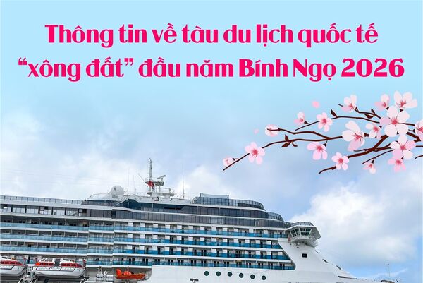 Thông tin về tàu du lịch quốc tế “xông đất” đầu năm Bính Ngọ 2026