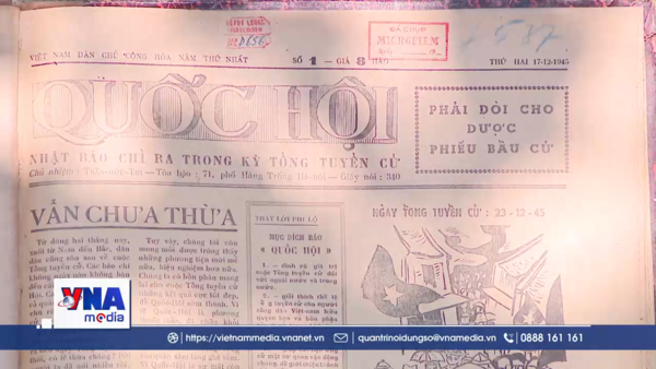 Tờ báo đặc biệt trong kỳ Tổng tuyển cử đầu tiên