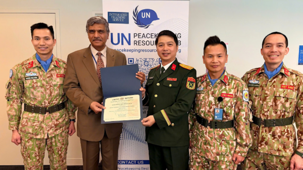 Vietnam affirms capability, standing in UN peacekeeping operations