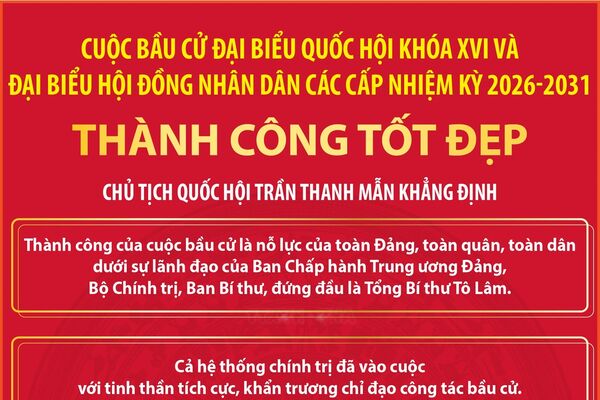 Bầu cử Quốc hội và HĐND: Cuộc bầu cử thành công tốt đẹp