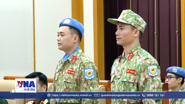 Cử 2 sĩ quan tham gia hoạt động gìn giữ hòa bình LHQ