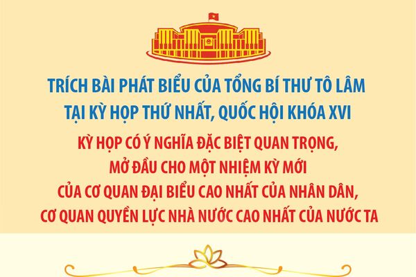 Kỳ họp thứ nhất Quốc hội khóa XVI có ý nghĩa đặc biệt quan trọng