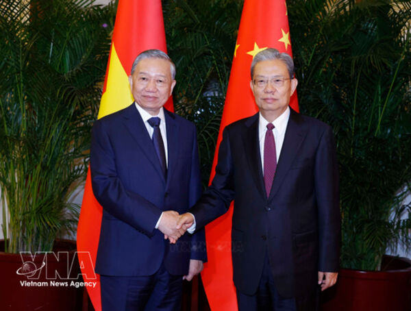 Vietnamese Party General Secretary, State President meets with top Chinese legislator