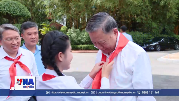 Tổng Bí thư, Chủ tịch nước Tô Lâm gặp mặt 85 đội viên tiêu biểu toàn quốc
