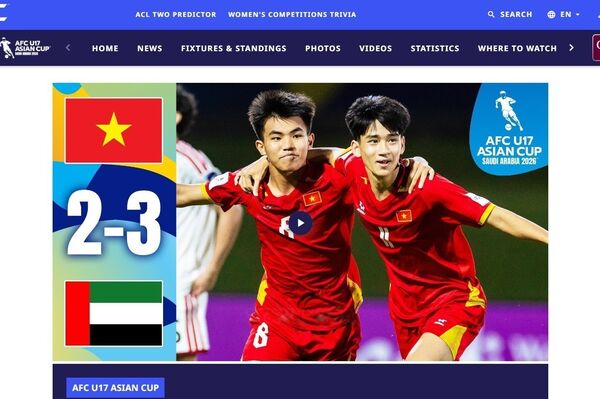 Thai media praise Vietnam U17’s historic World Cup qualification