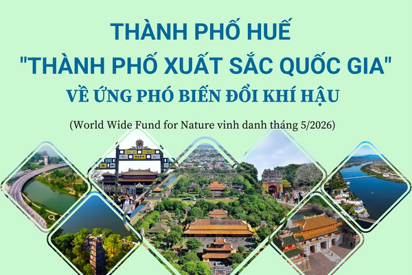 Huế - “Thành phố xuất sắc quốc gia” về ứng phó biến đổi khí hậu