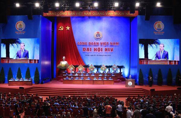 Khai mạc trọng thể Đại hội XIV Công đoàn Việt Nam