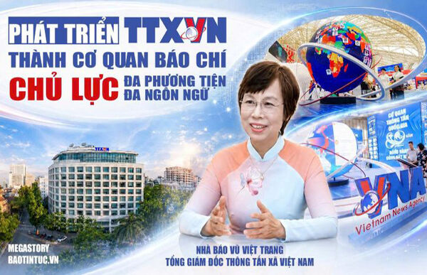 Phát triển TTXVN thành cơ quan báo chí chủ lực đa phương tiện, đa ngôn ngữ