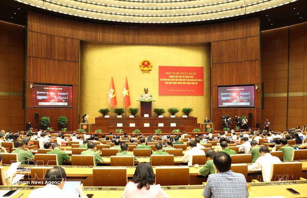 National teleconference disseminates resolutions of 14th Party Central Committee’s third session