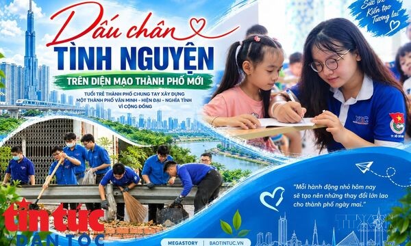 Dấu chân tình nguyện trên diện mạo thành phố mới