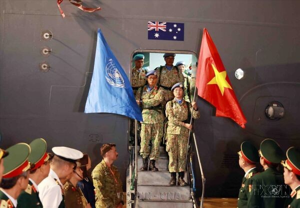 Vietnamese peacekeepers return home after a year in South Sudan