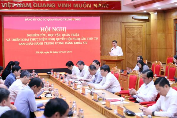 Đảng bộ các cơ quan Đảng Trung ương quán triệt, triển khai thực hiện Nghị quyết Trung ương 4, khóa XIV