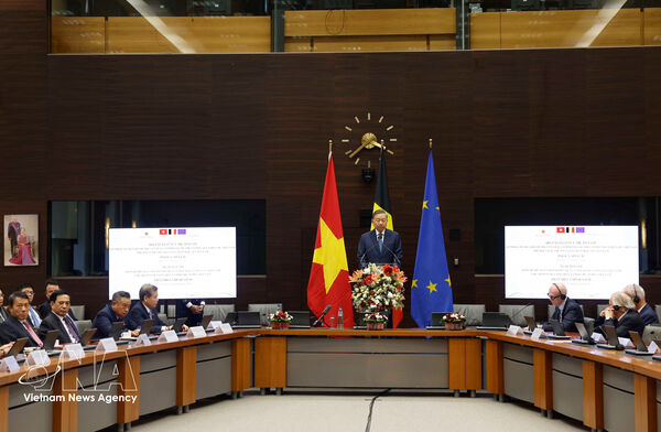 Top Vietnamese leader's policy speech at Egmont Institute of Belgium