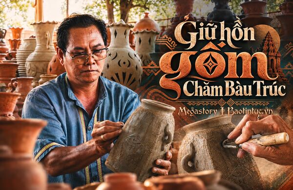 Giữ hồn gốm Chăm Bàu Trúc