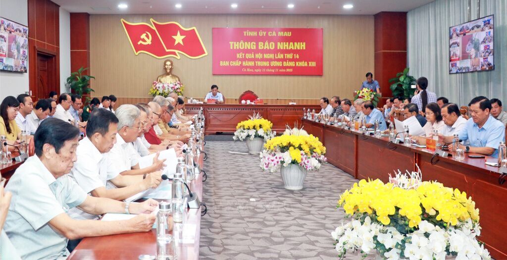 Ca Mau: Conference announces outcomes of Party Central Committee's 14th session