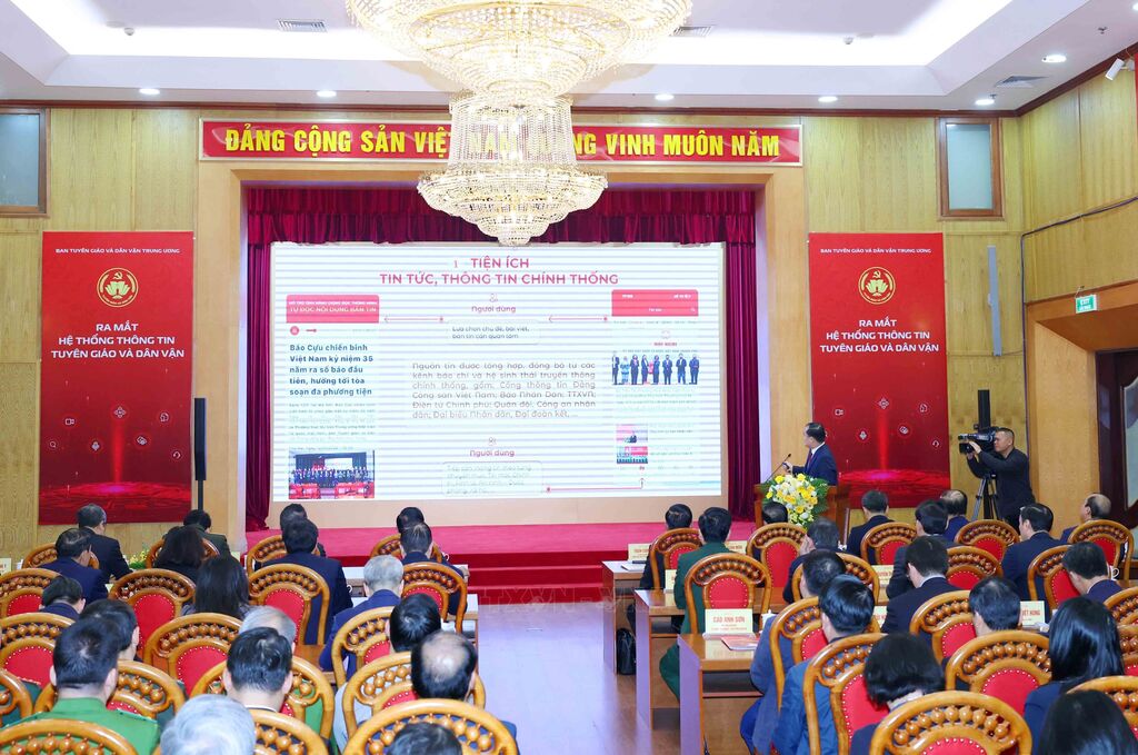 Thường trực Ban Bí thư dự Lễ ra mắt ứng dụng của ngành Tuyên giáo và Dân vận trên điện thoại di động