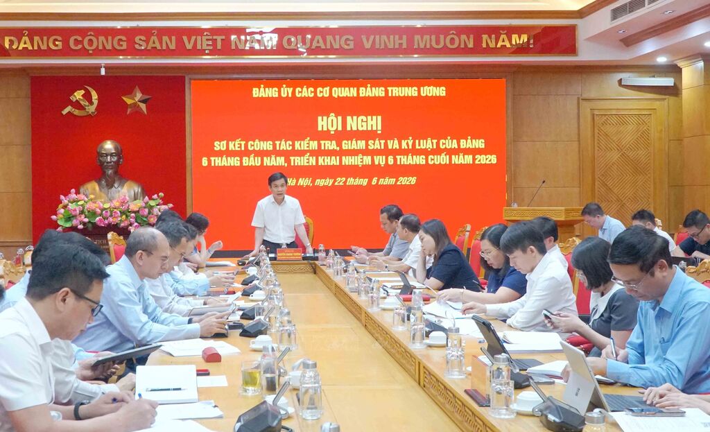 Hội nghị sơ kết công tác kiểm tra, giám sát và kỷ luật của Đảng 6 tháng đầu năm